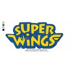 Logo Super Wings Embroidery Design
